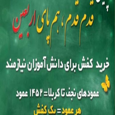 پویش همپای اربعین یک کفش به نیت هر عمود