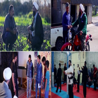 طلبه‌ موتورسواری که با فوتبال و هنر، مردم را جذب می‌کند
