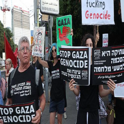 معترضان خیابان‌های اسرائیل را به آتش کشیدند